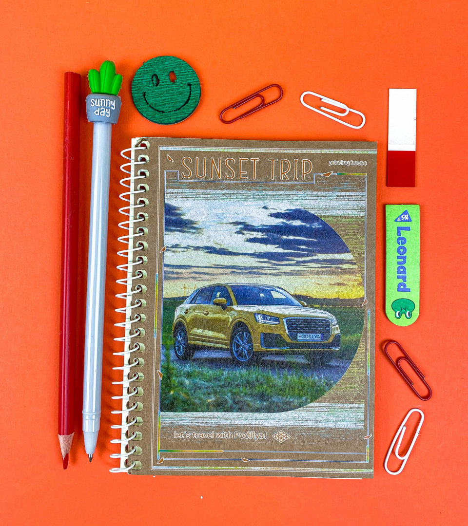 Блокнот А6 крафт “Захід сонця” фото 2