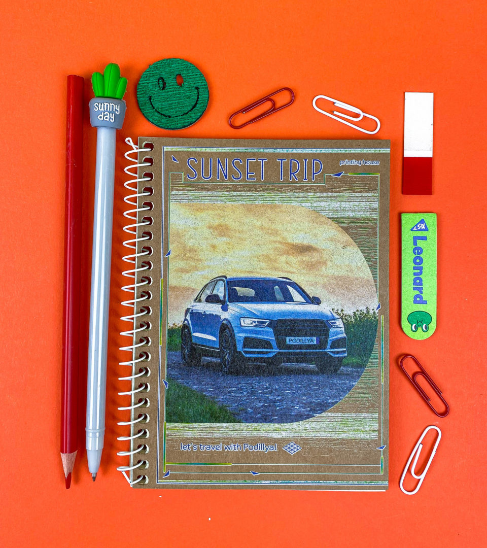 Блокнот А6 крафт “Захід сонця” фото 3