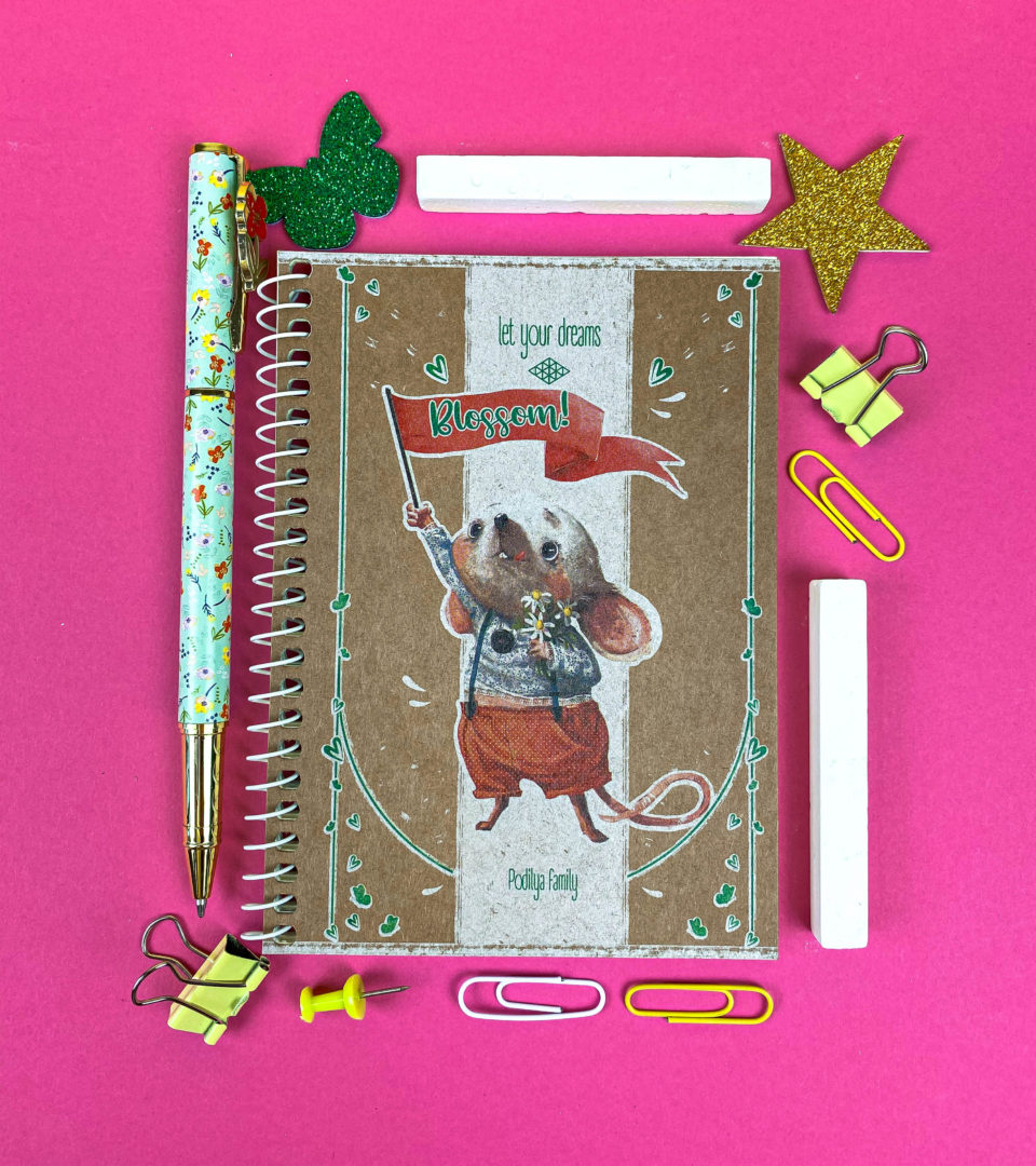 Блокнот А6 крафт “Квітучі мрії” фото 3