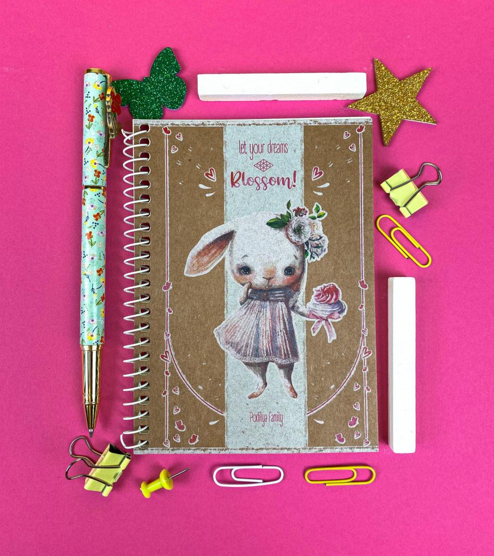 Блокнот А6 крафт “Квітучі мрії” фото 2