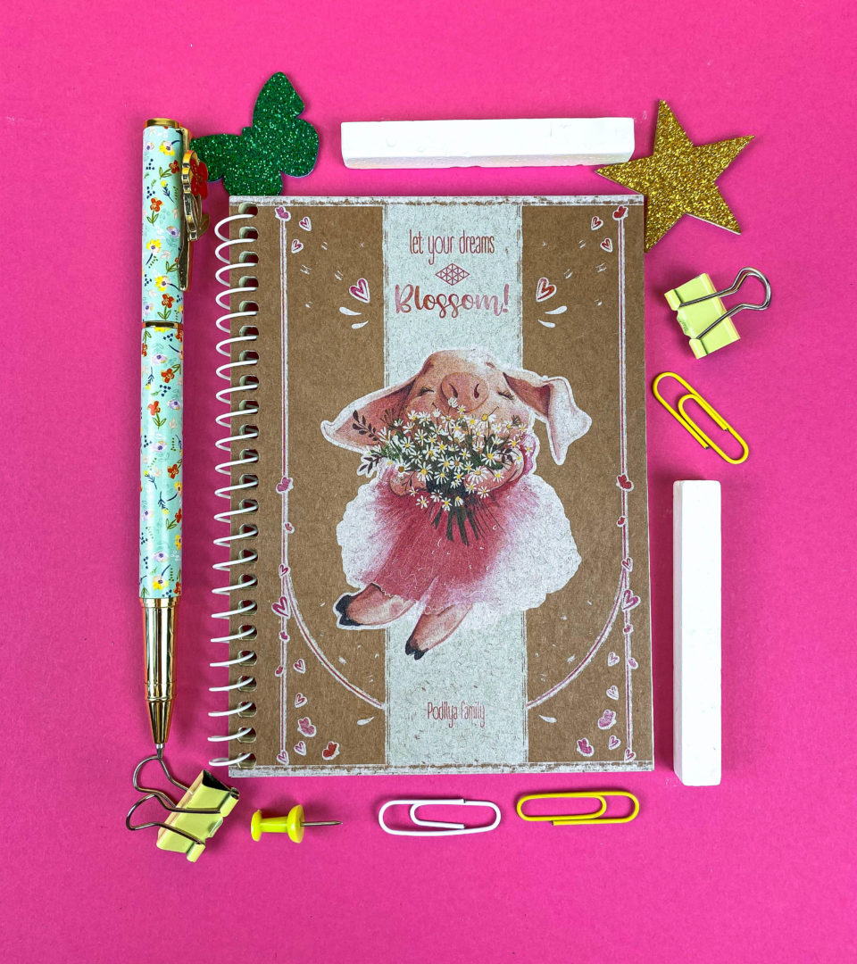 Блокнот А6 крафт “Квітучі мрії” фото 4