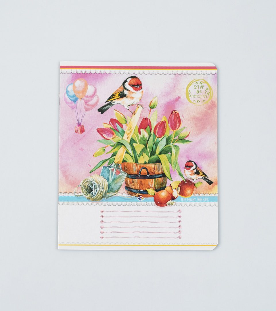 Зошити шкільні “Акварельні пташки” фото 5