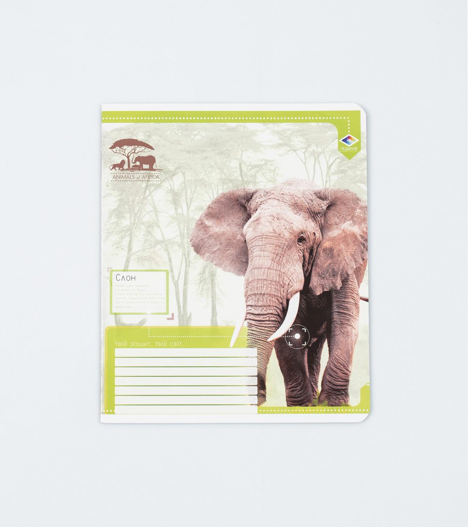 Зошити шкільні “Дикі тварини” фото 6