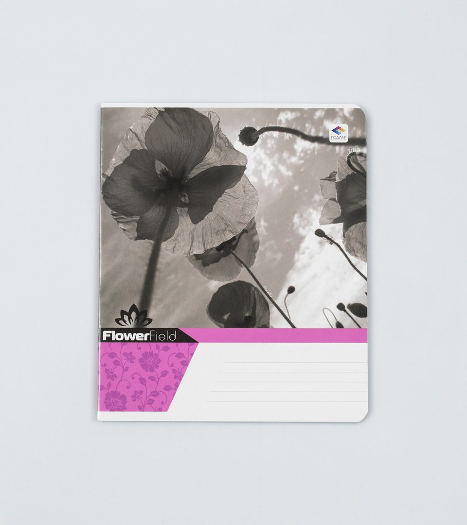 Зошити загальні “Ч/Б квіти” фото 2