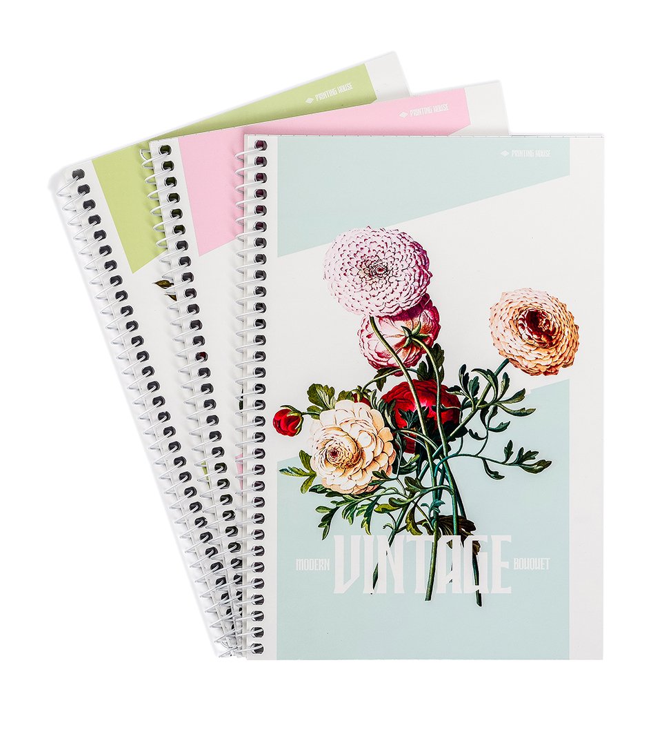 Блокнот А5 “Вінтажний букет” фото 1