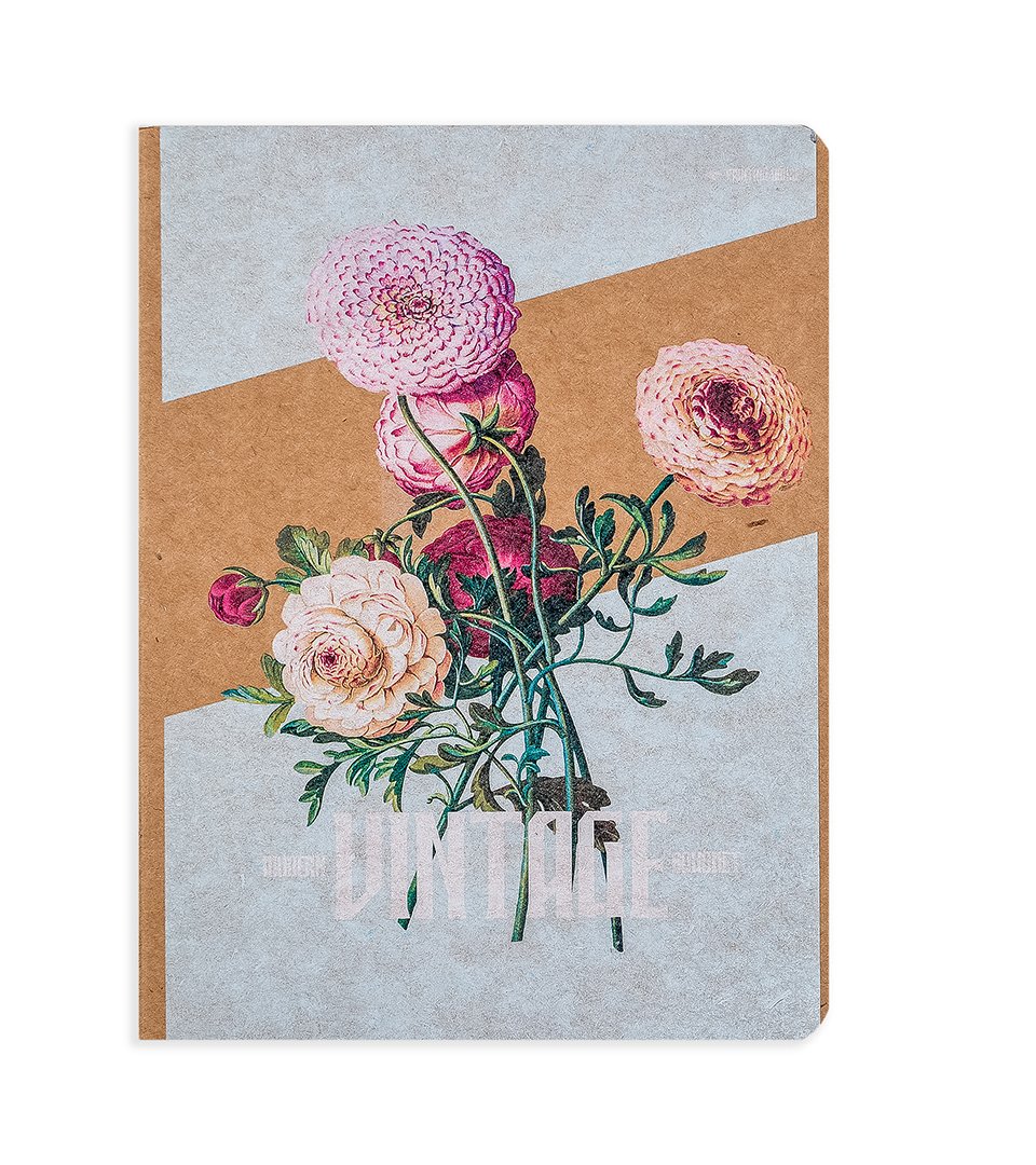 Блокнот А5 крафт м’яка обкладинка “Вінтаж” фото 2