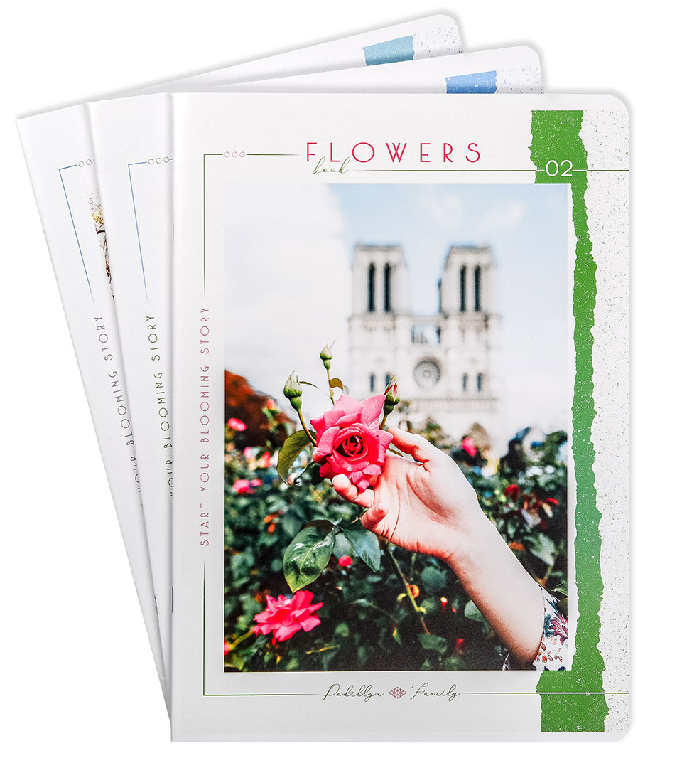 Зошит офісний А4 “Квіткова книга” фото 1