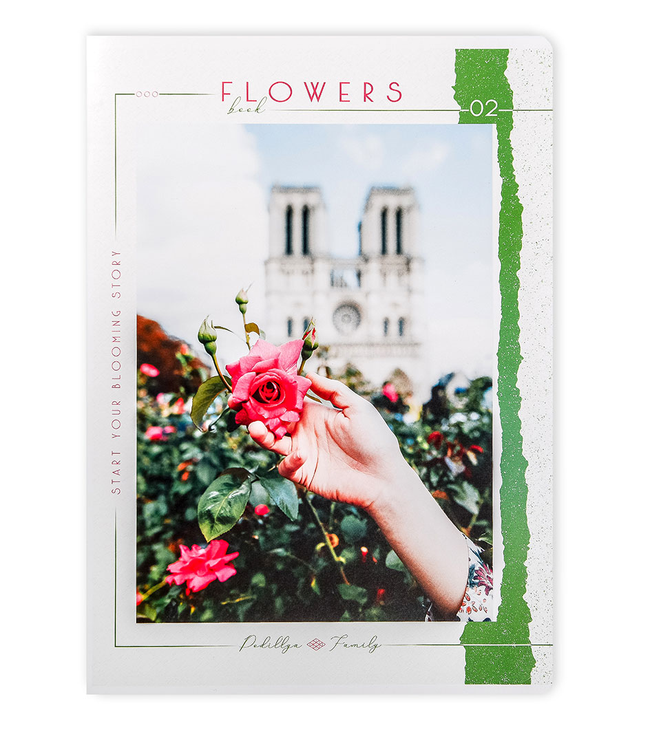 Зошит офісний А4 “Квіткова книга” фото 3