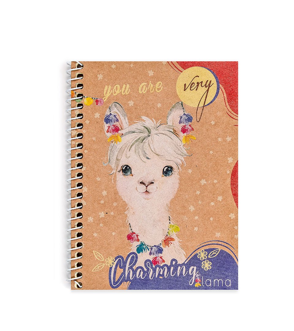 Блокнот А6 крафт “Щасливі лами” фото 4