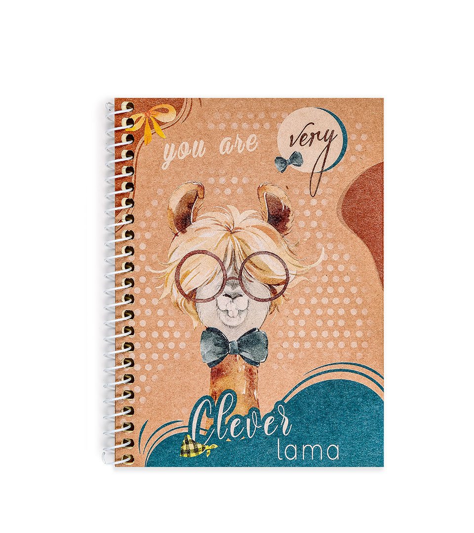 Блокнот А6 крафт “Щасливі лами” фото 3