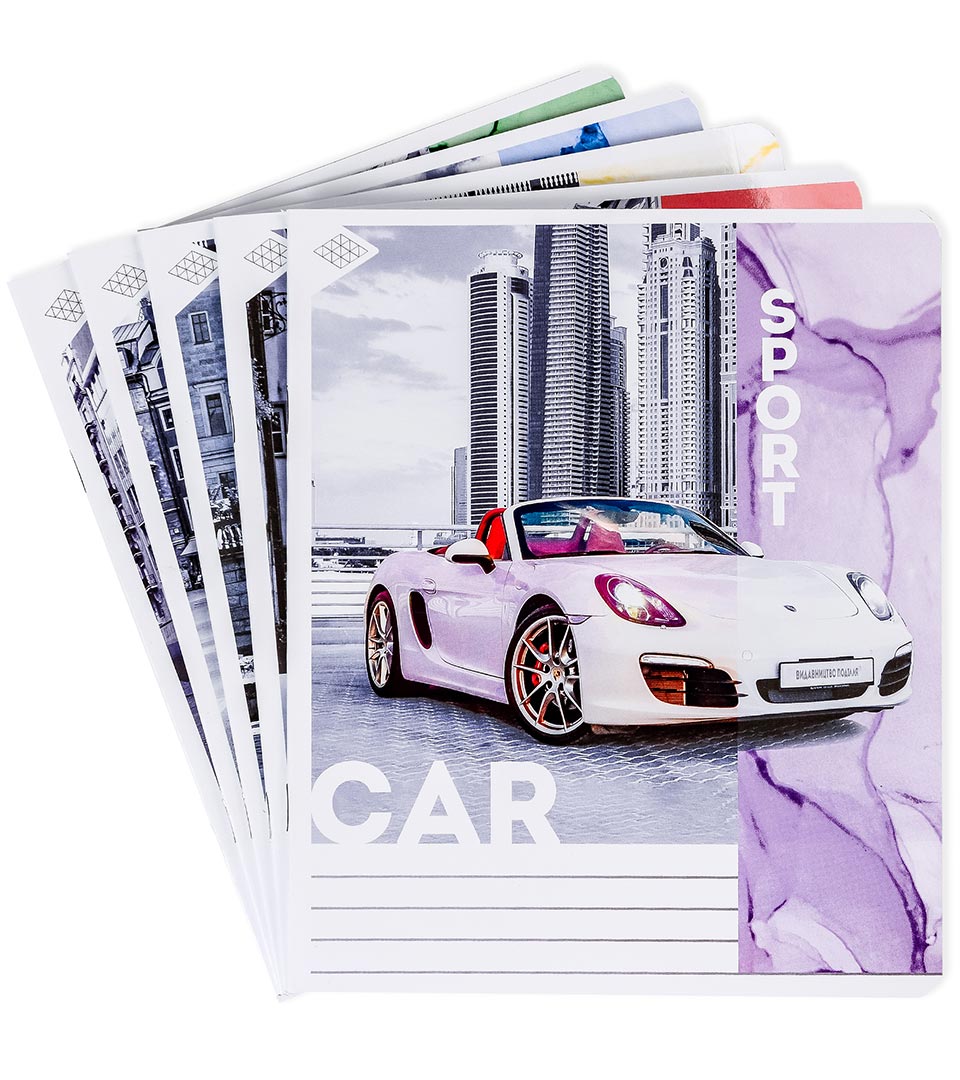 Зошити загальні “Спортивні машини” фото 1