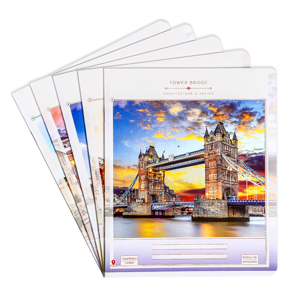 Зошити шкільні “Яскрава архітектура” фото 1