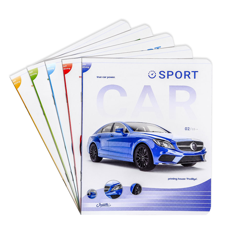 Зошити шкільні “Яскраві перегони” фото 1