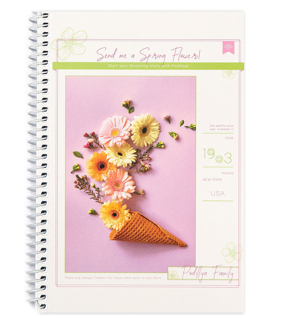 Блокнот А5 “Весняні квіти” фото 4