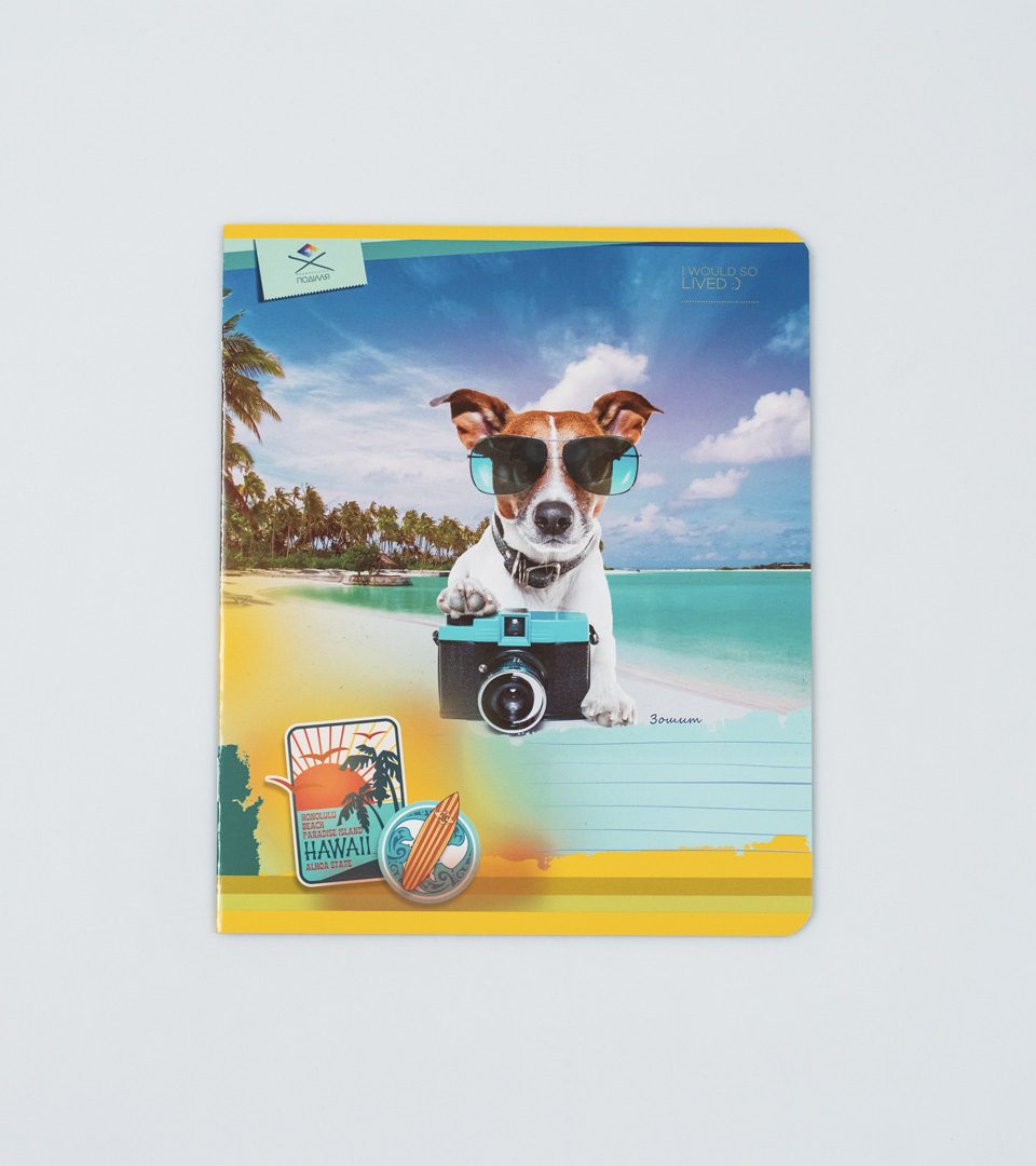 Зошити шкільні “Собачка на пляжі” фото 3