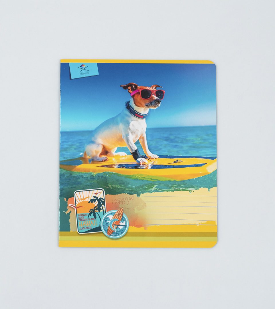 Зошити шкільні “Собачка на пляжі” фото 5