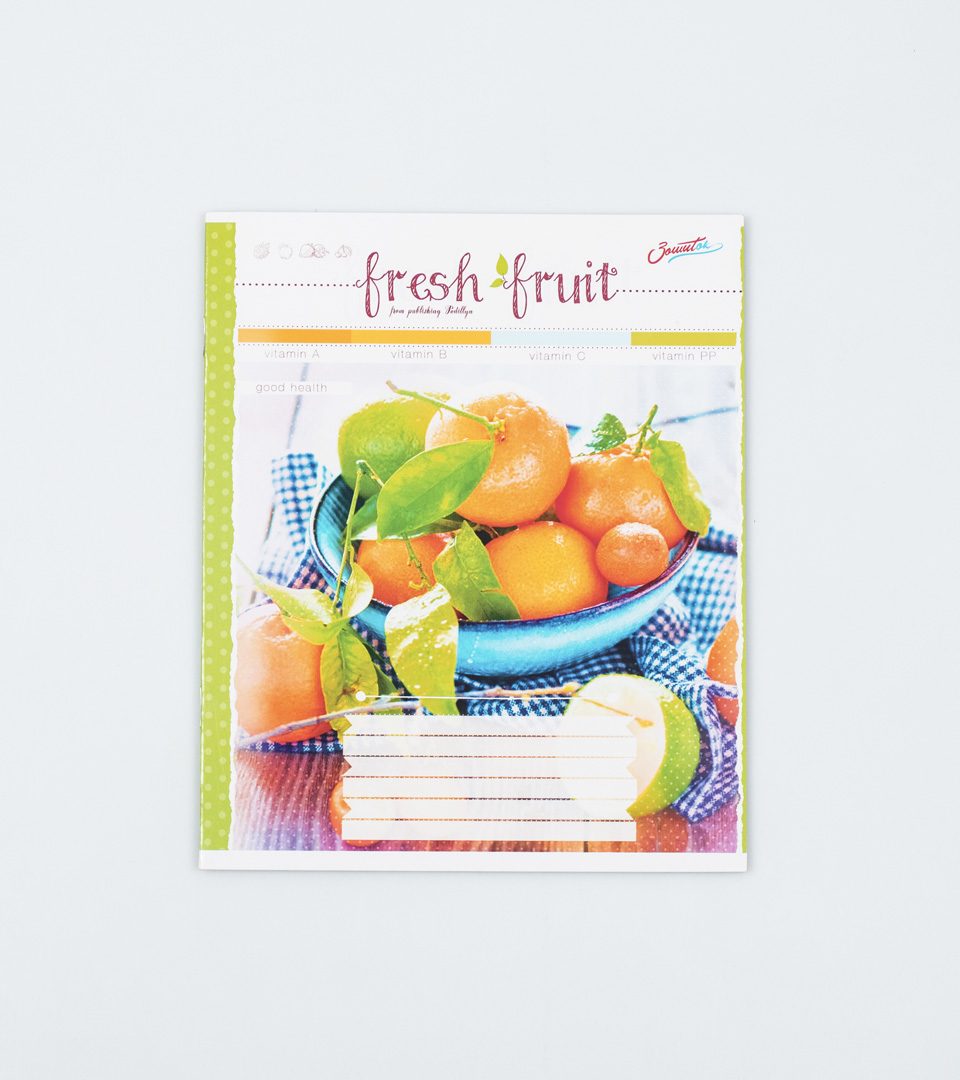 Зошити шкільні “Свіжі фрукти” фото 2