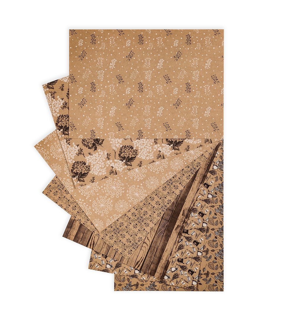 ДИЗАЙНЕРСЬКИЙ КАРТОН Крафт“Гербарій колекція” фото 2