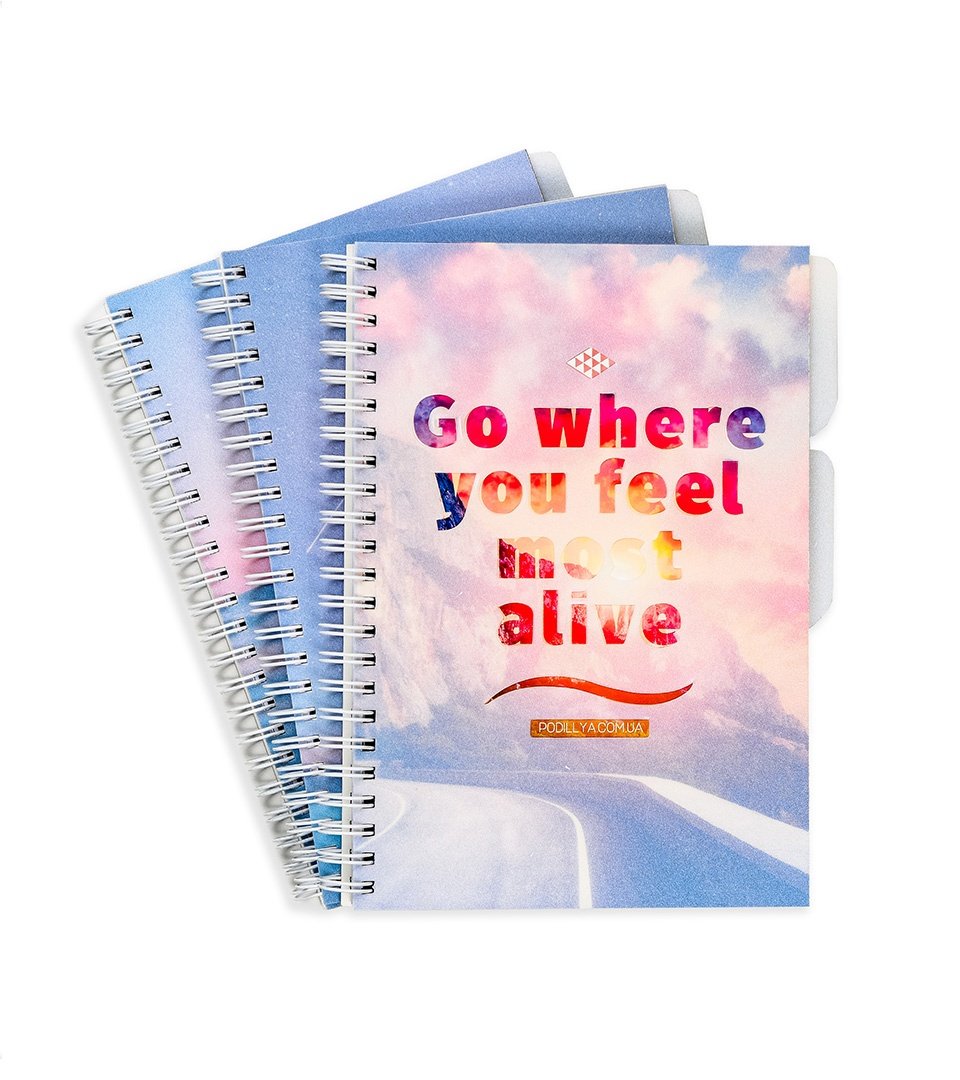 Блокнот А5 з пластиковою обкладинкою “Відчуй свободу” фото 1